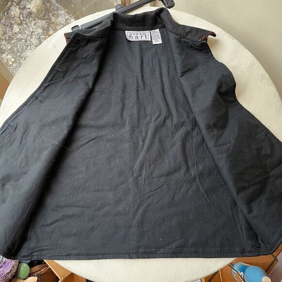 Keren Hart Embroidered Wool Vest Ice Skates Holiday Motif Size M Christmas - Picture 7 of 12